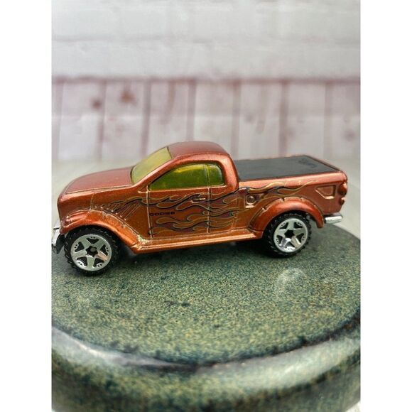 Hot Wheels 2012 Copper Dodge Power Wagon w/ Flames - Picture 1 of 6